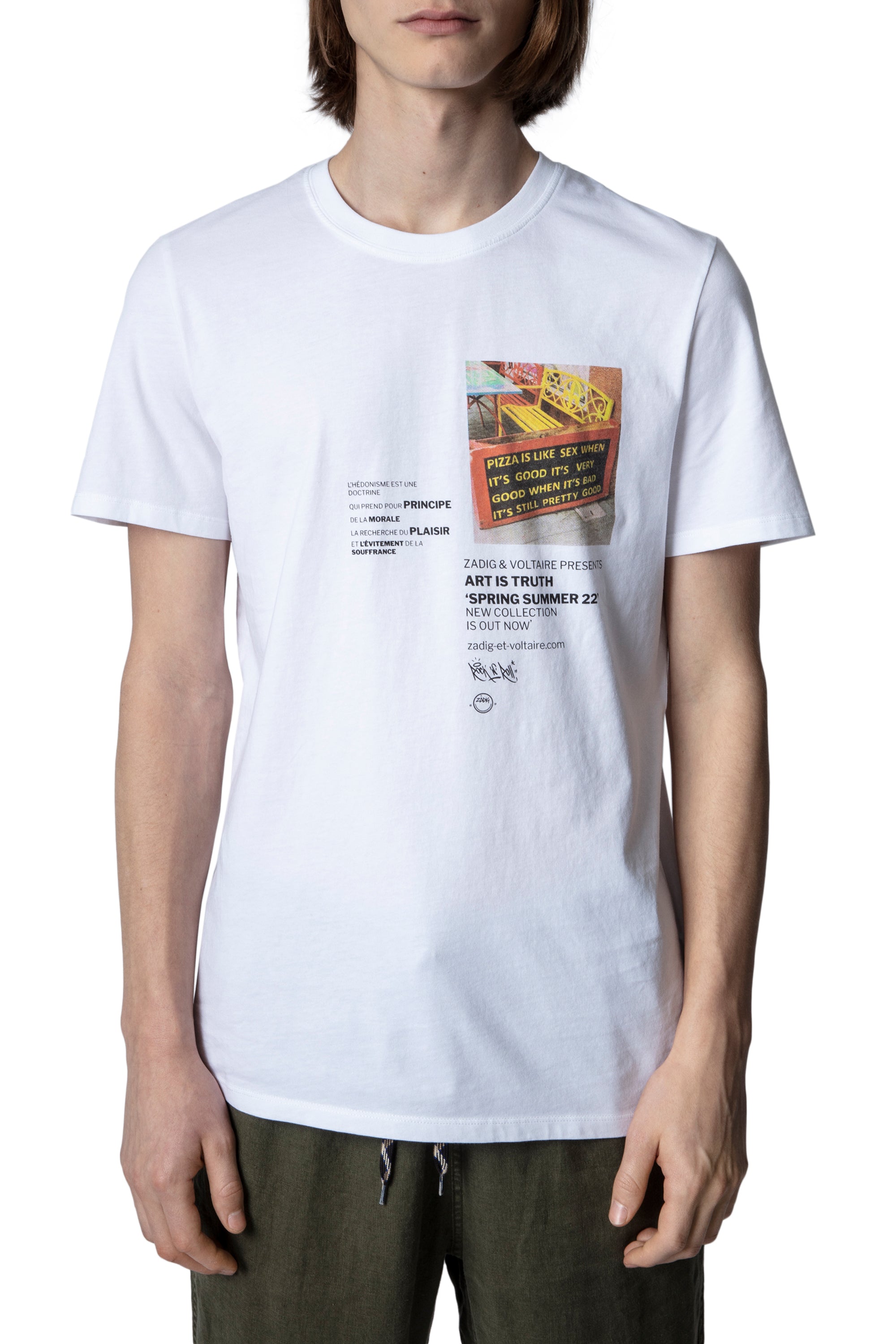 T-shirt Ted - Blanc