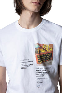 T-shirt Ted - Blanc