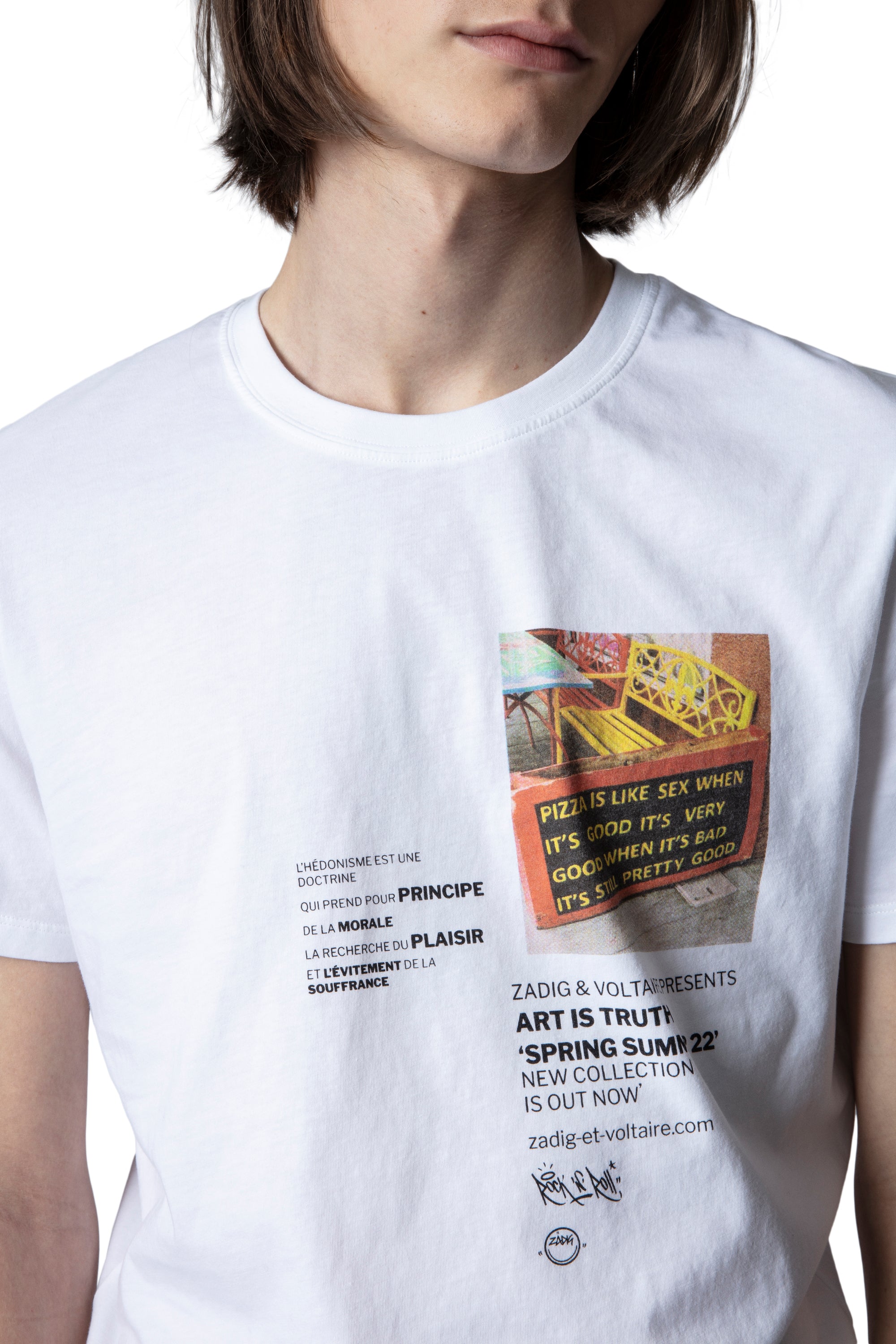 T-shirt Ted - Blanc