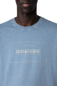T-shirt Ted - Bleu Horizon