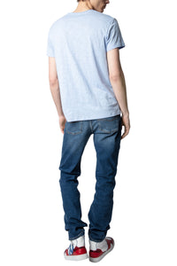 T-shirt Toby Flamme - Ciel