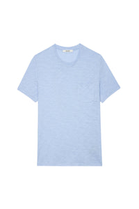 T-shirt Stockholm Flamme - Ciel