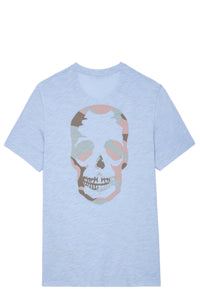 T-shirt Stockholm Flamme - Ciel