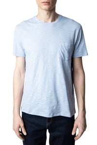 T-shirt Stockholm Flamme - Ciel