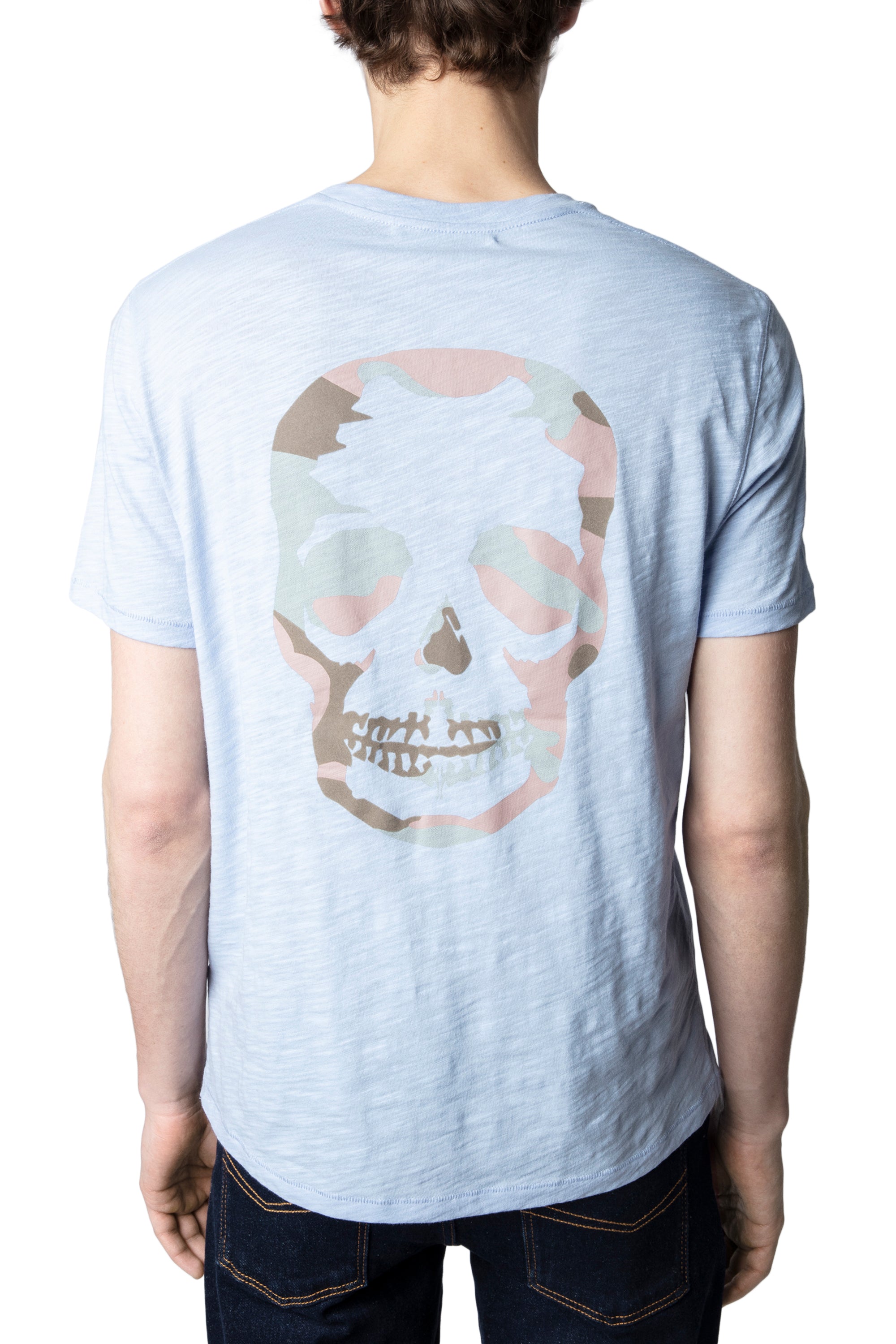 T-shirt Stockholm Flamme - Ciel