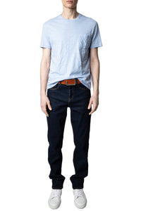 T-shirt Stockholm Flamme - Ciel