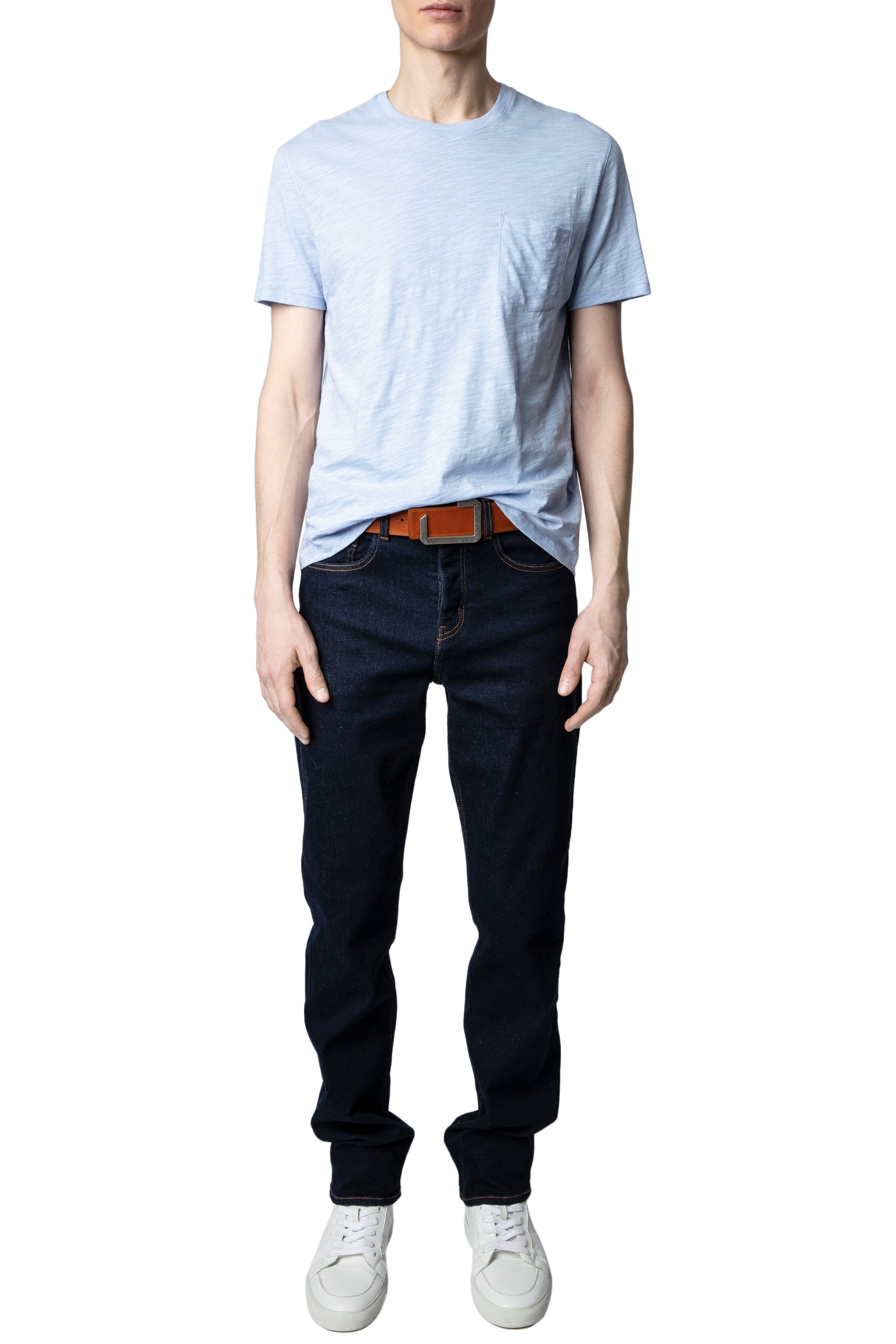 T-shirt Stockholm Flamme - Ciel
