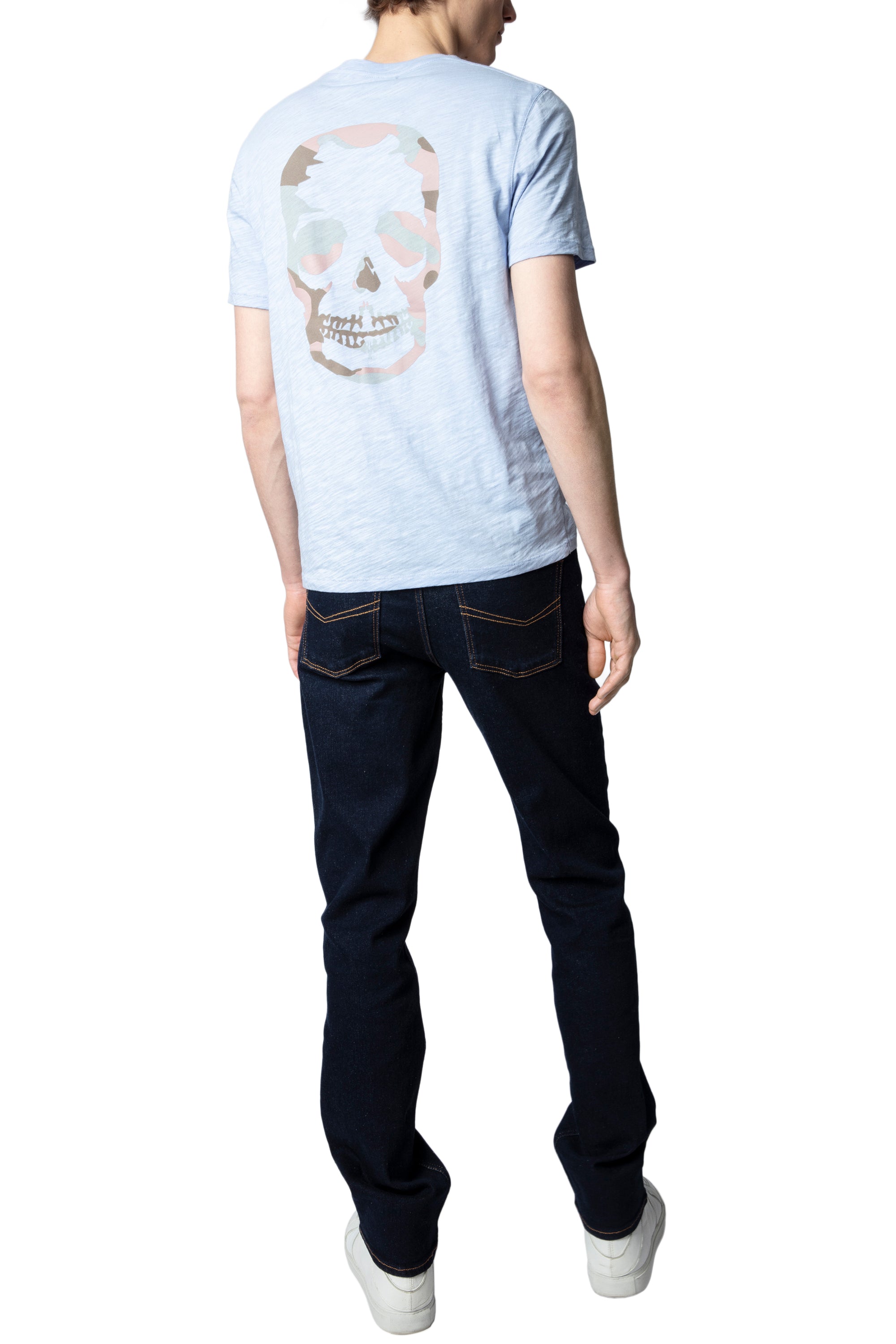 T-shirt Stockholm Flamme - Ciel