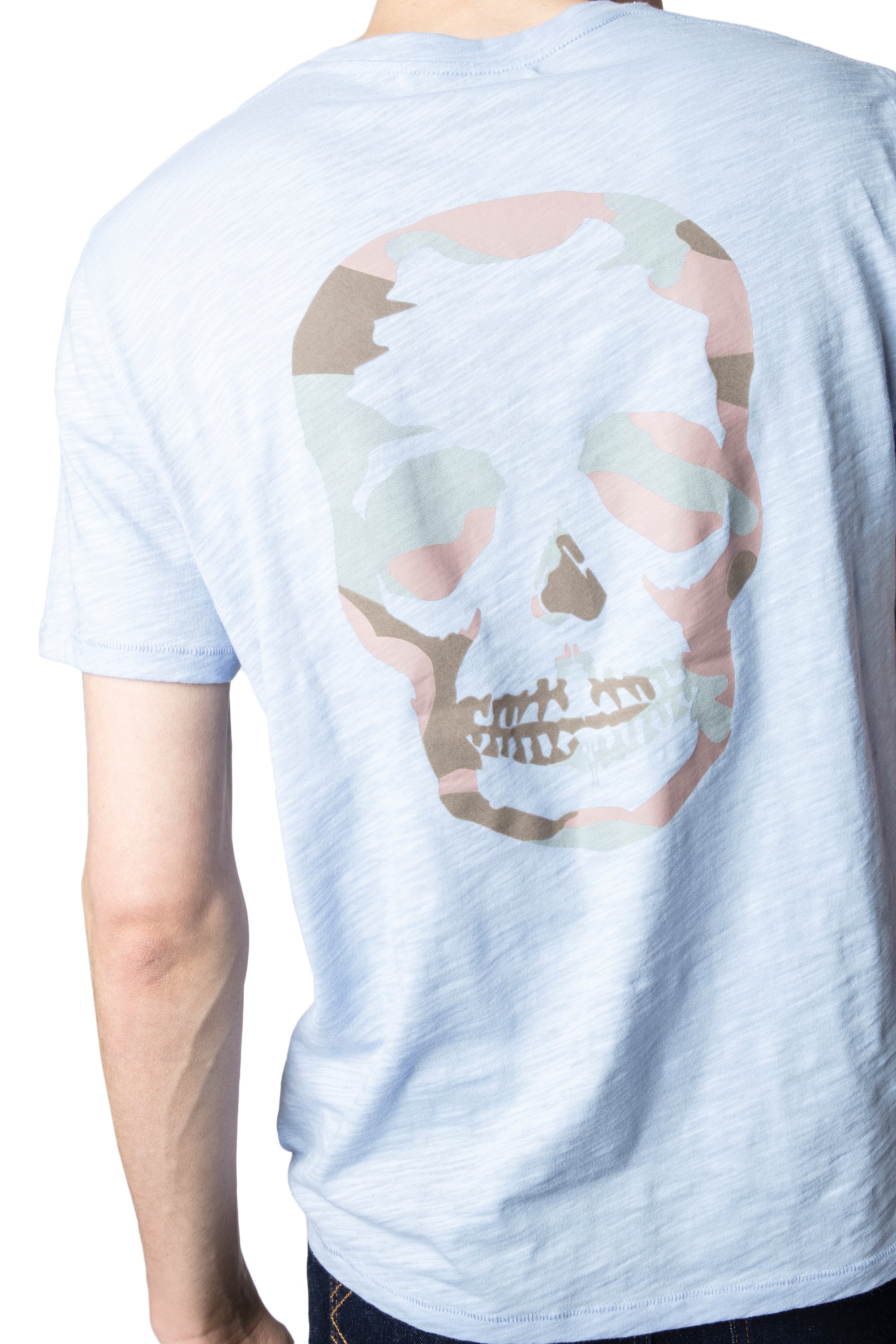 T-shirt Stockholm Flamme - Ciel