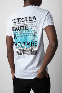 T-shirt Ted - Gris Chine Clair
