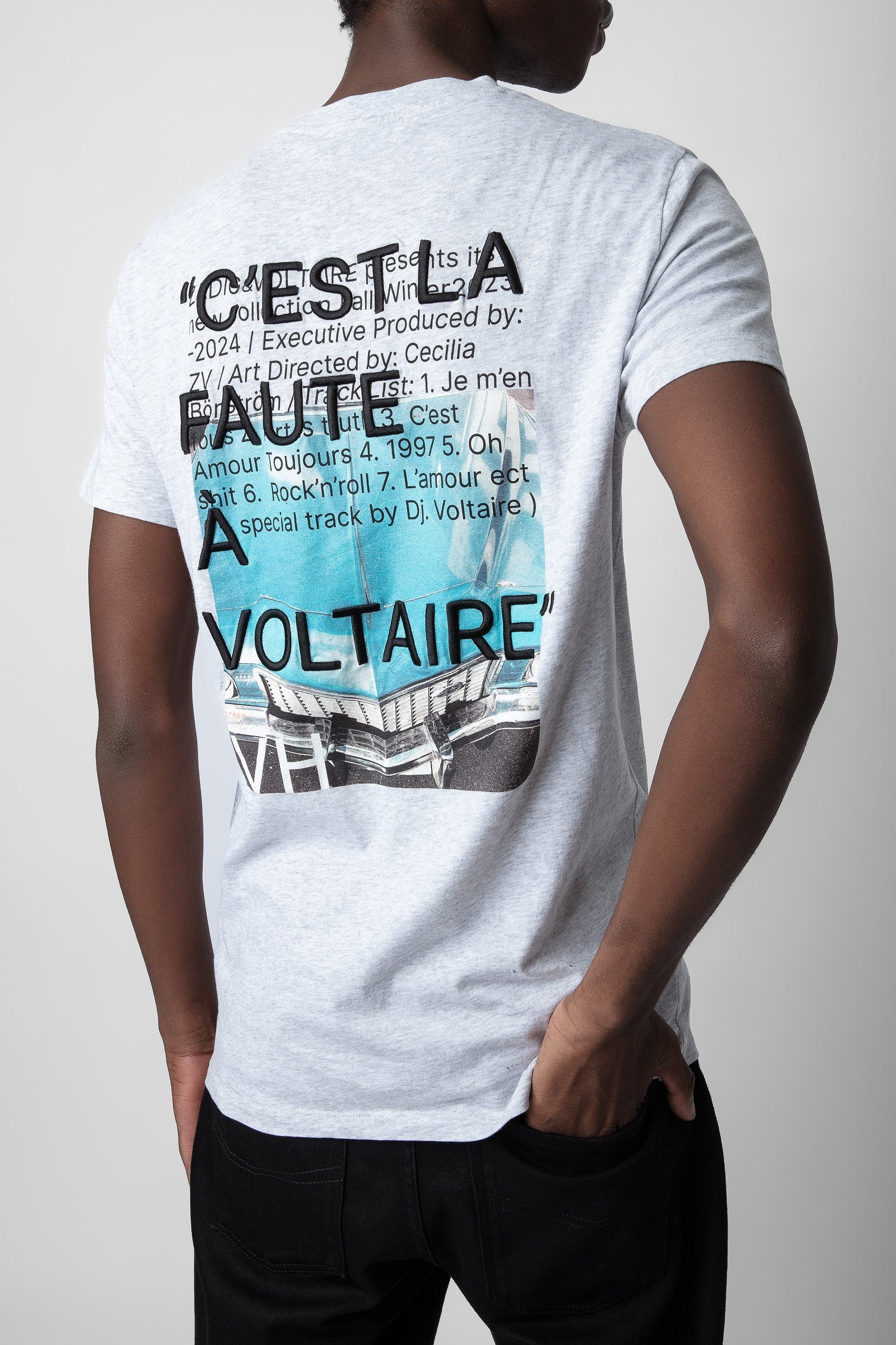 T-shirt Ted - Gris Chine Clair