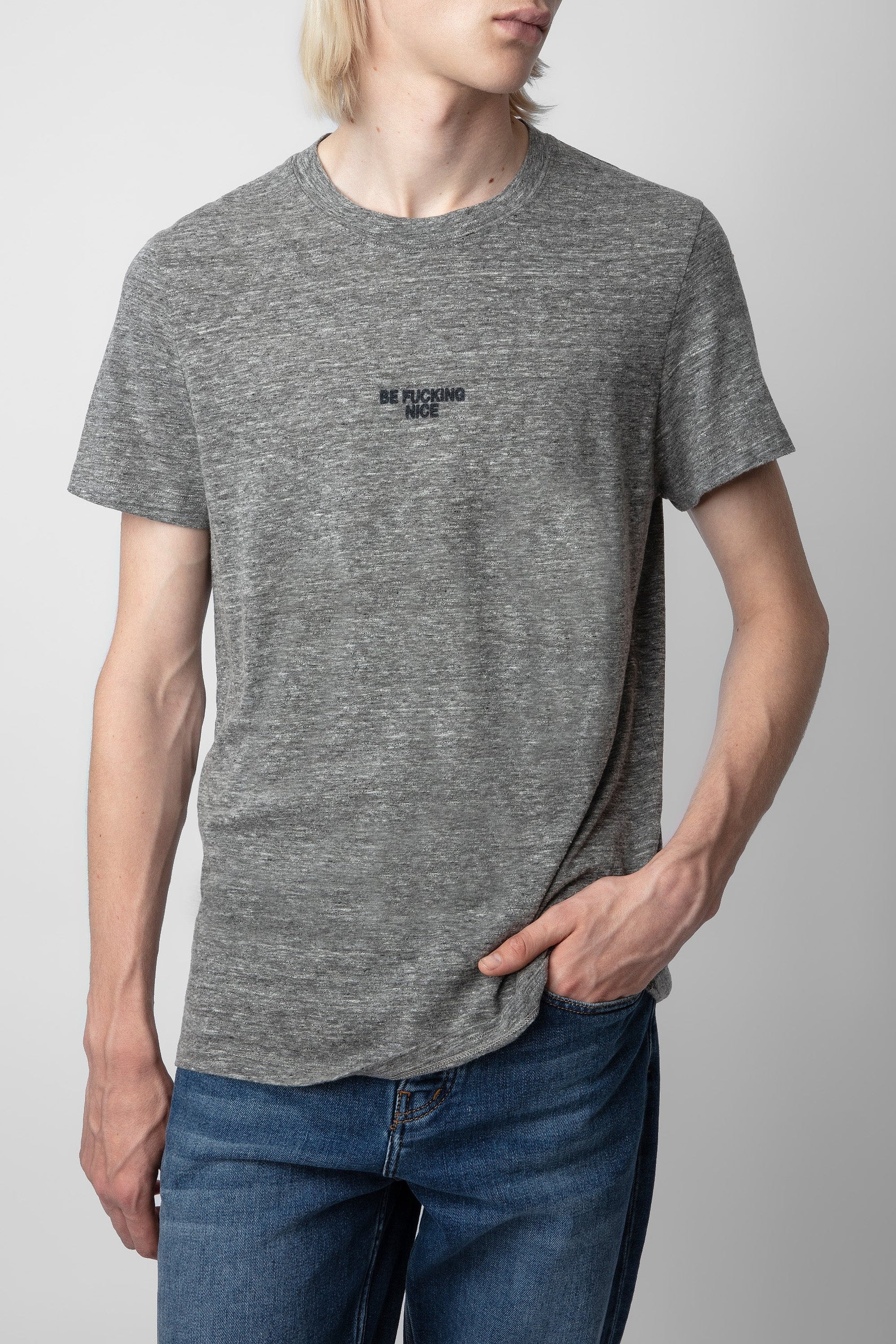 T-shirt Tommy - Gris Chine