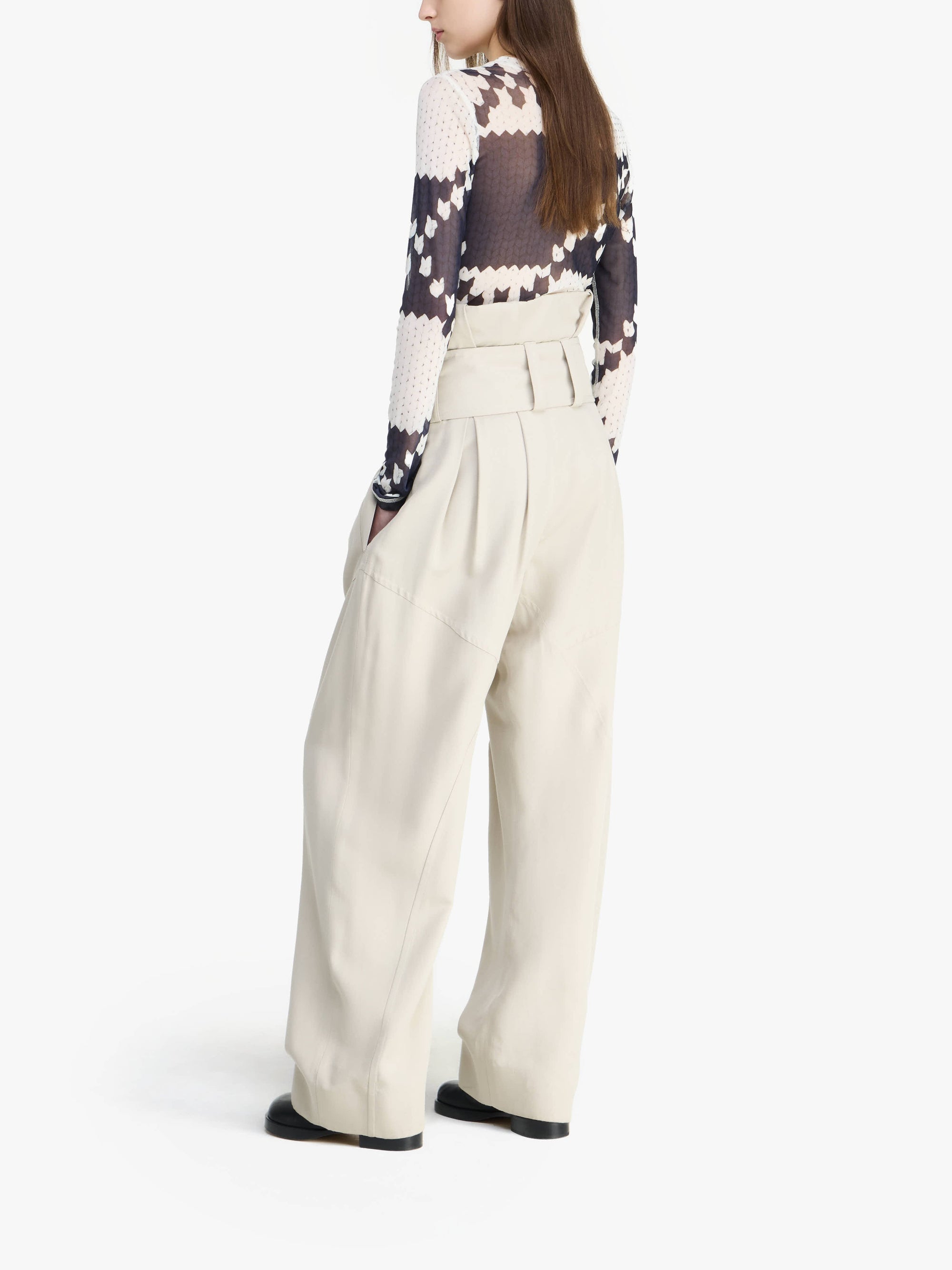 Sous-Vêtement À Manches Longues - Off White/Navy