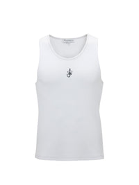 Débardeur à broderies ancres - White