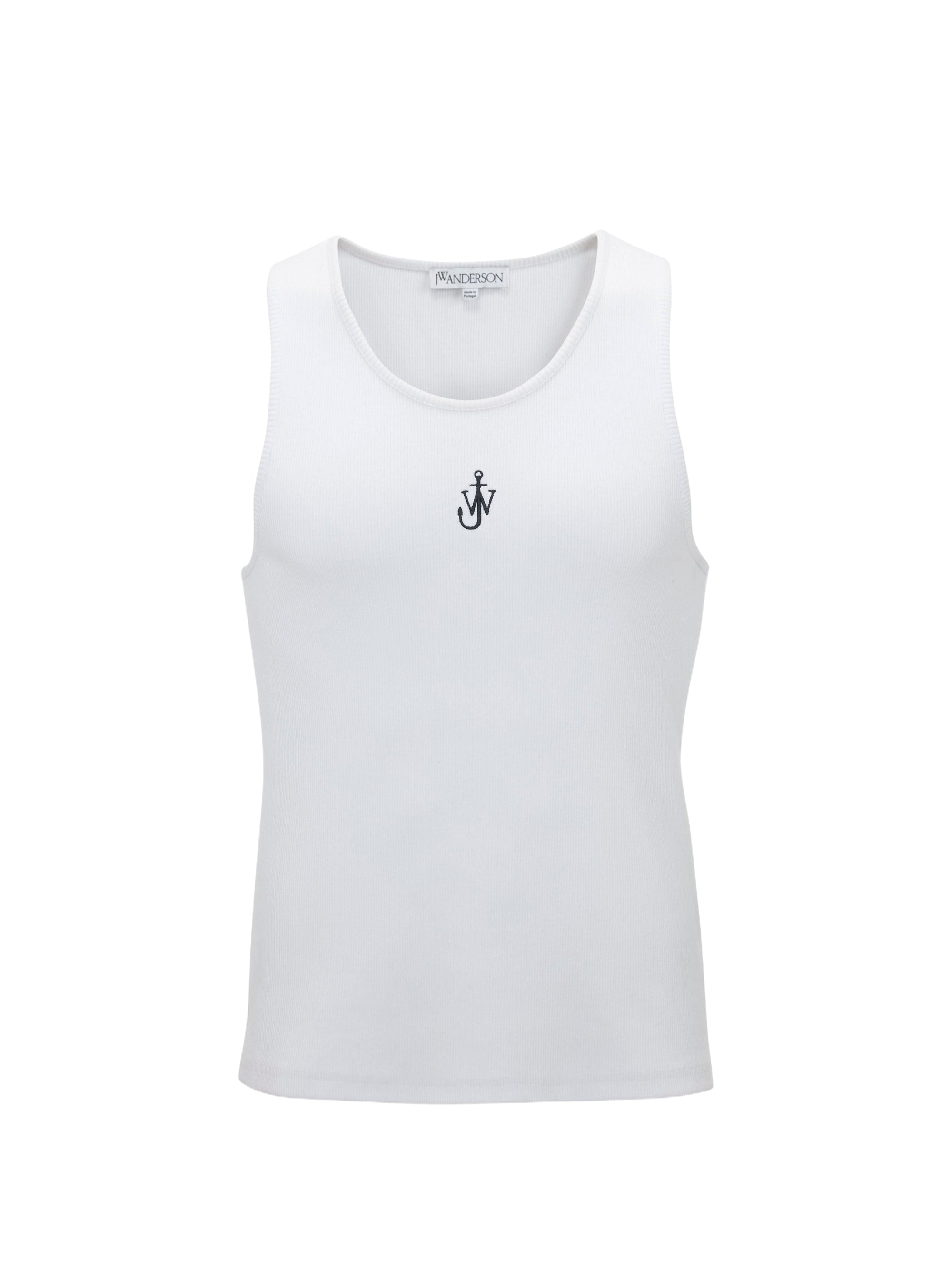 Débardeur à broderies ancres - White