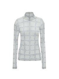 T-shirt col roulé à manches longues - Off White