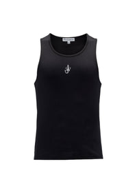 Gilet Brodé D'Ancre - Black