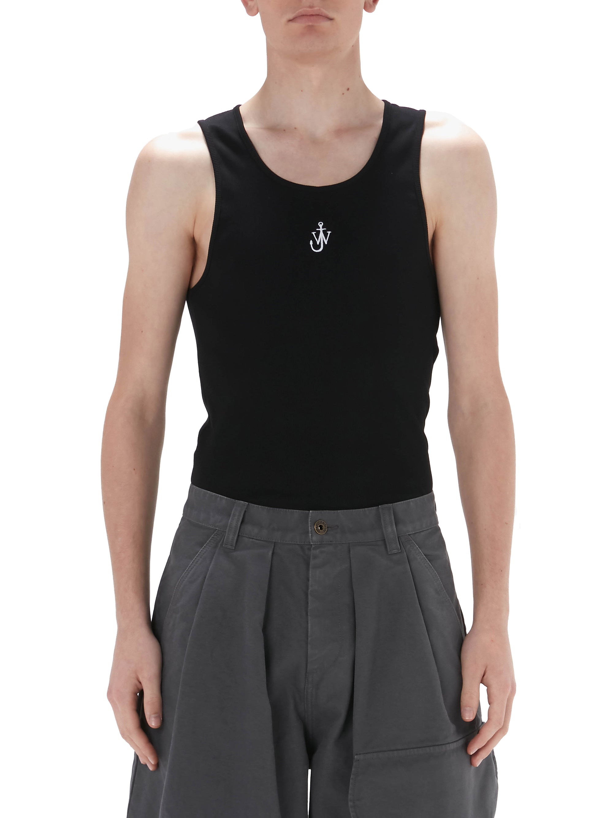 Gilet Brodé D'Ancre - Black