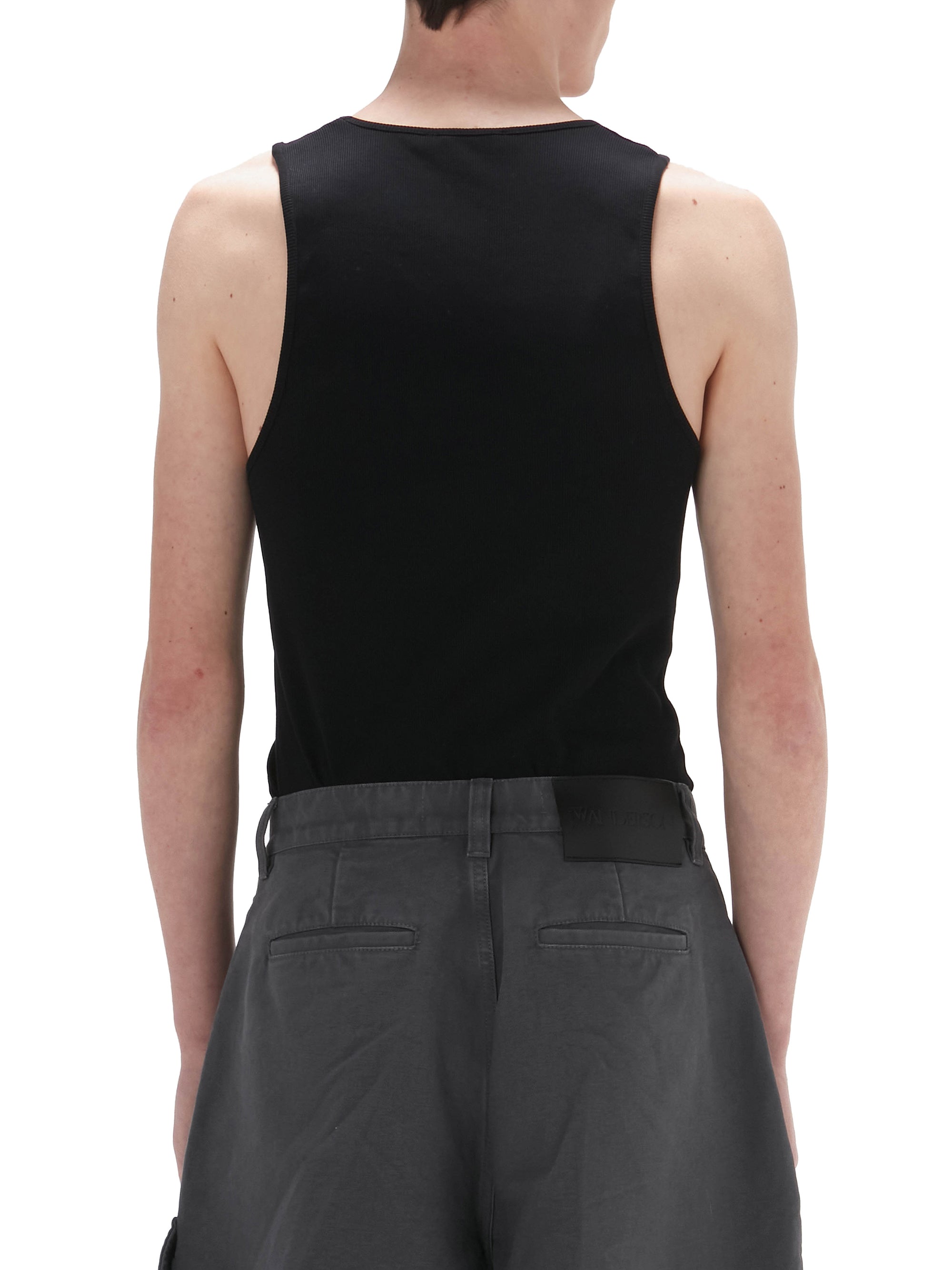Gilet Brodé D'Ancre - Black