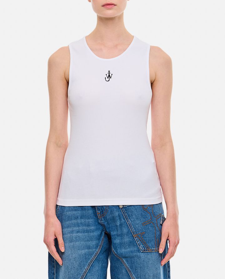 Gilet Brodé D'Ancre - White