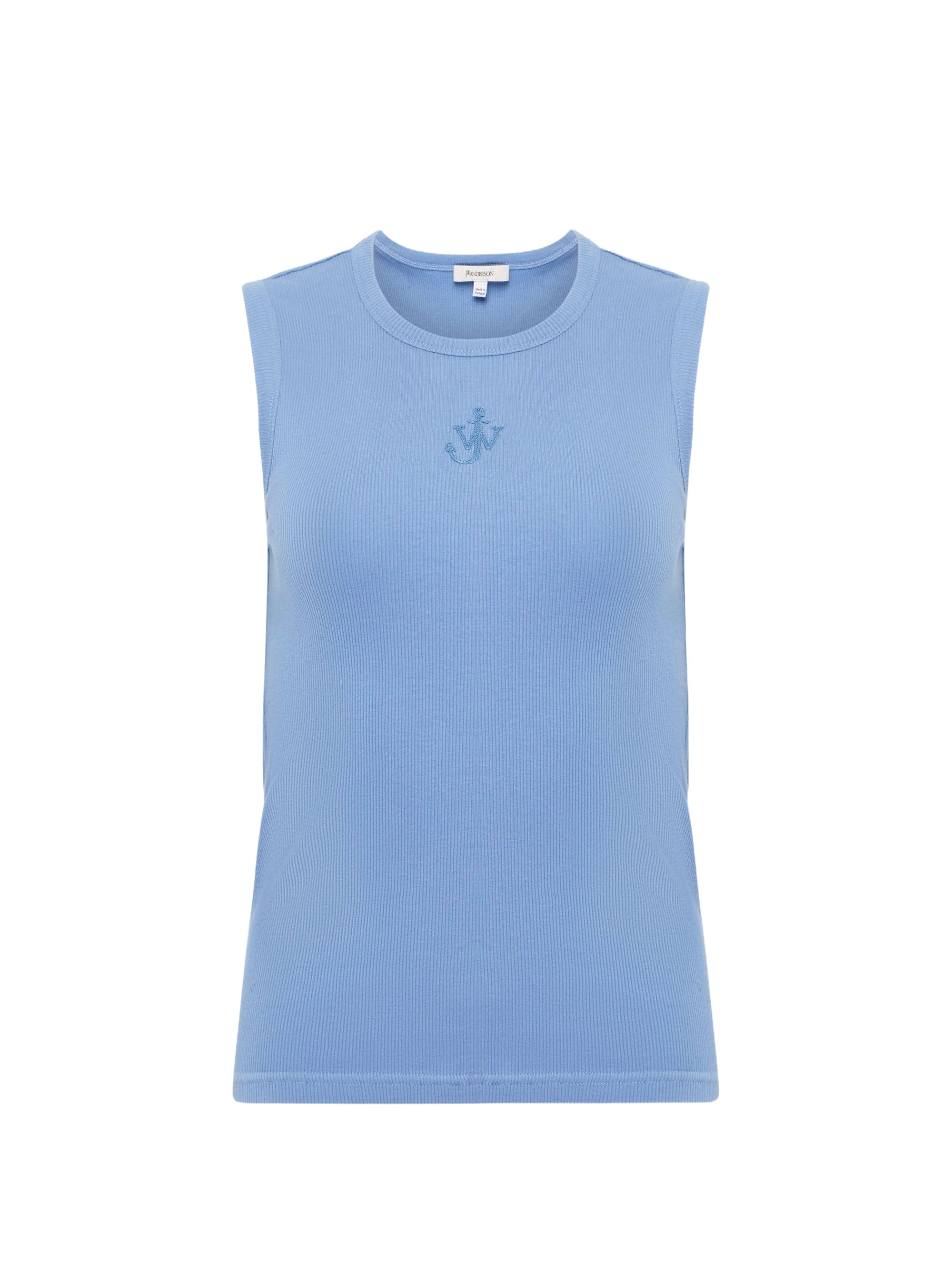 Gilet Brodé D'Ancre - Steel Blue