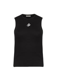 Gilet Brodé D'Ancre - Black