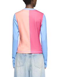Haut À Manches Longues Avec Panneaux Et Broderie Ancres - Sky Blue/Multi