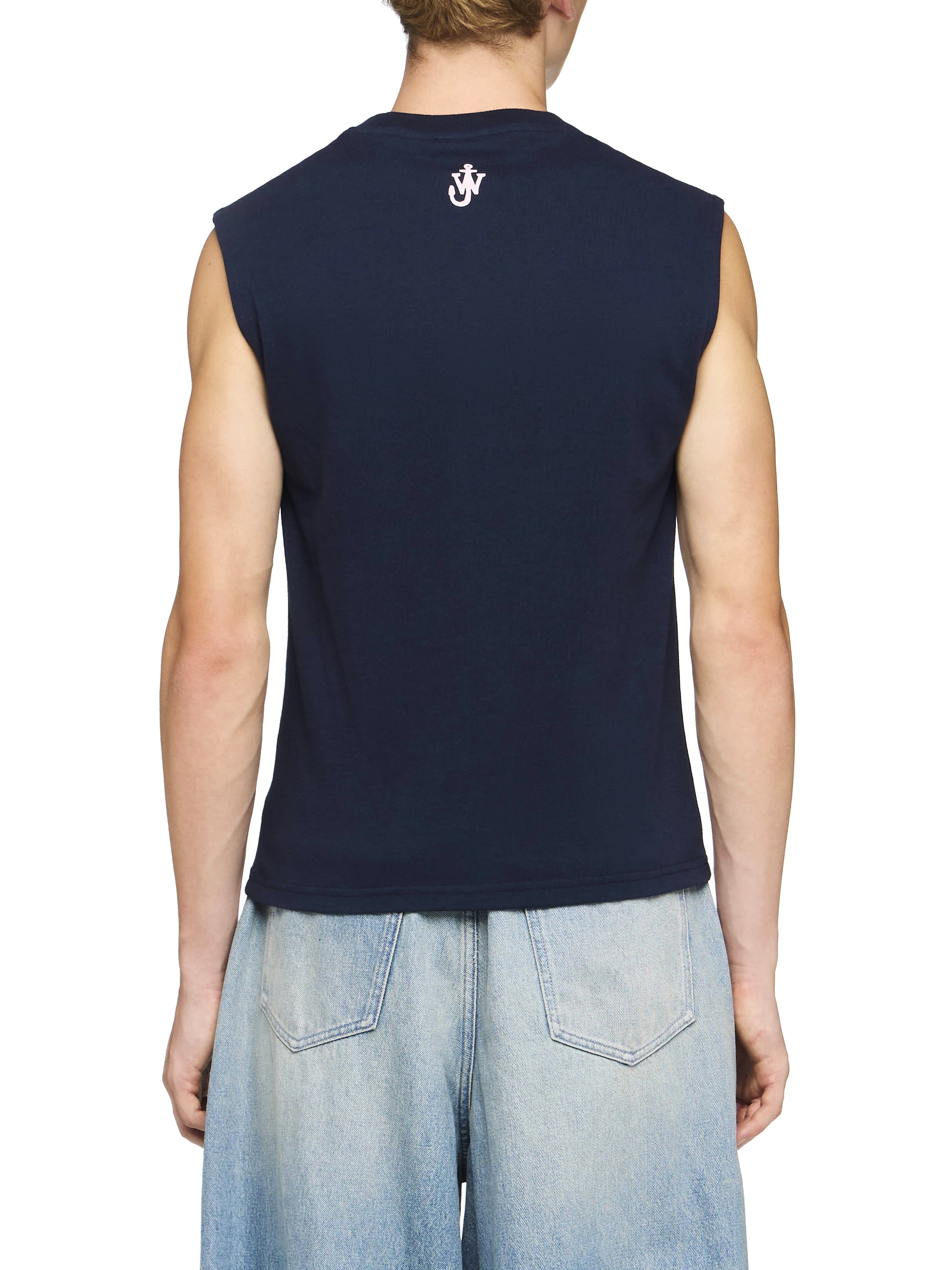 Débardeur Imprimé « Look At Me » - Dark Navy