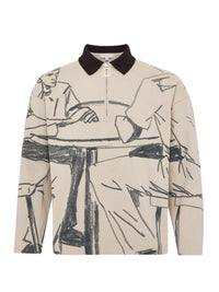 Polo De Rugby Imprimé - Nougat