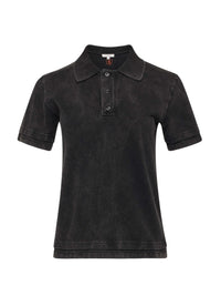 Polo à manches courtes - Washed Black