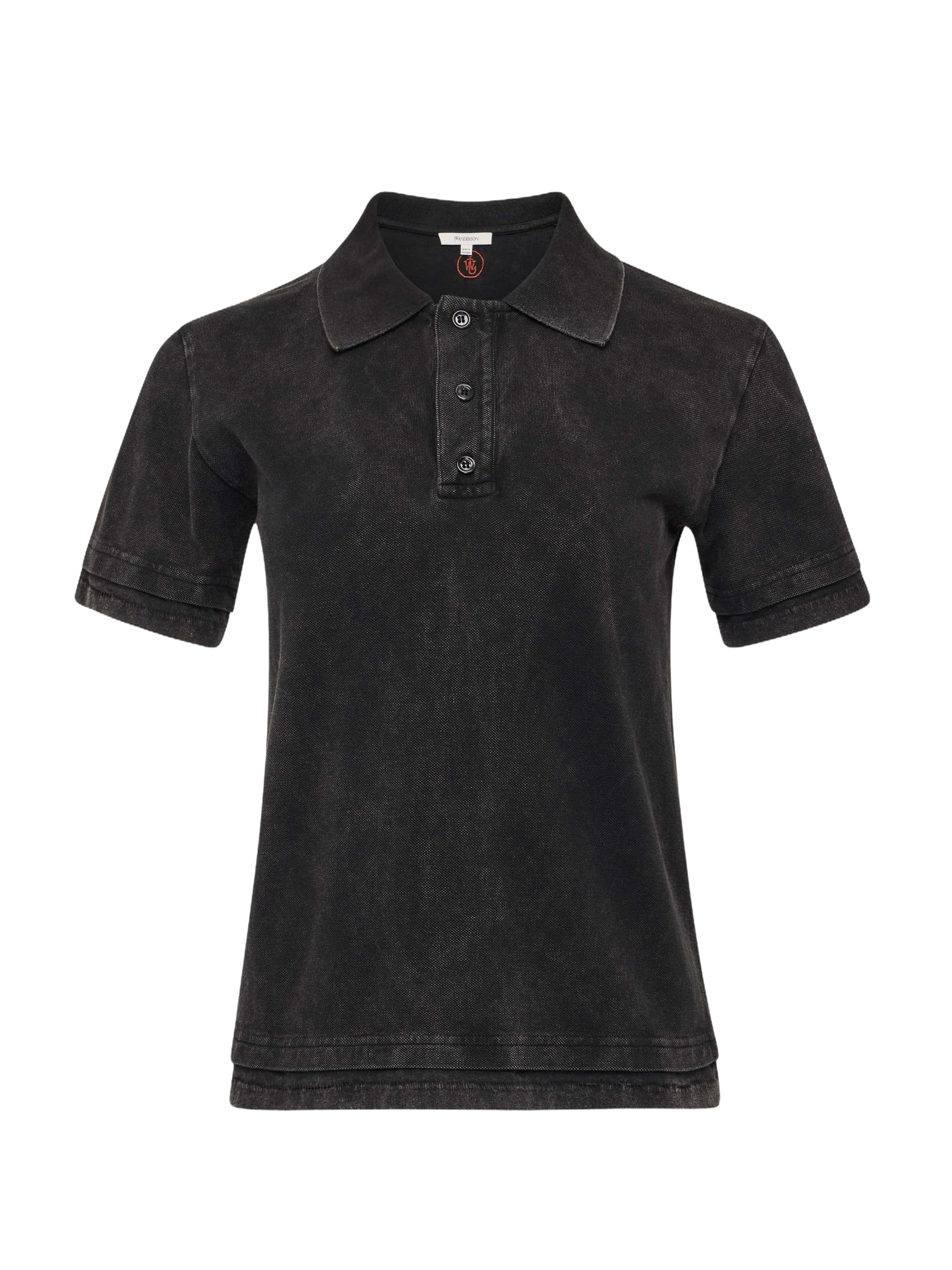 Polo à manches courtes - Washed Black