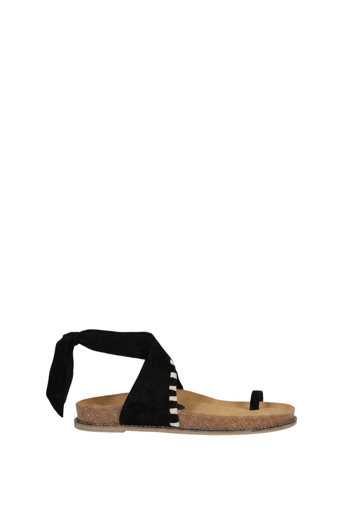 Sandales Song Leader en cuir - Noir