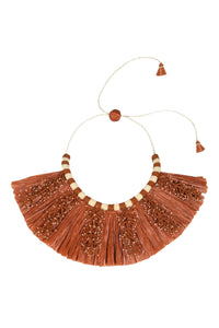 Collier Cine Afrique - Marron