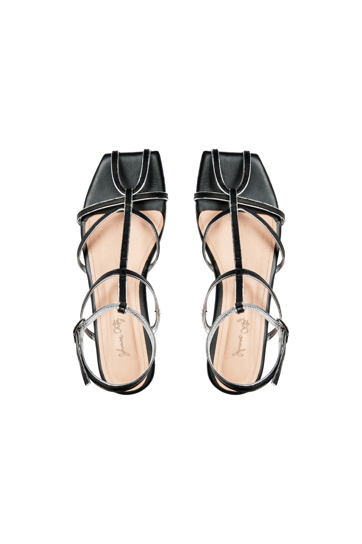 Conquistadora leather sandals - Black
