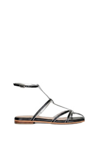 Conquistadora leather sandals - Black