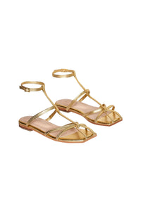 Sandales Conquistadora en cuir - Or