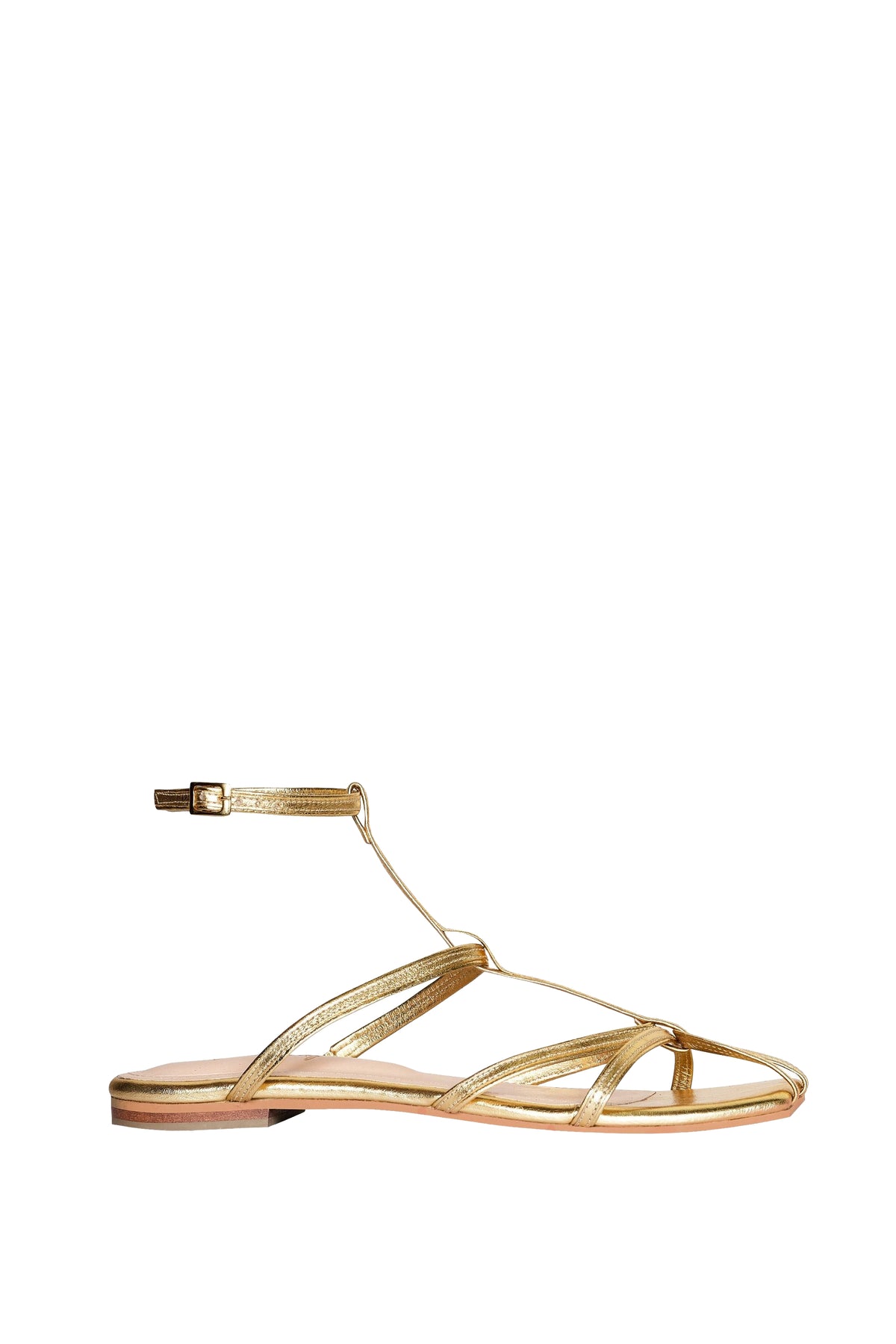 Conquistadora leather sandals - Gold