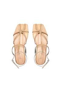 Sandales Conquistadora en cuir - Or