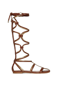 Baquiana leather gladiator sandals - Brown