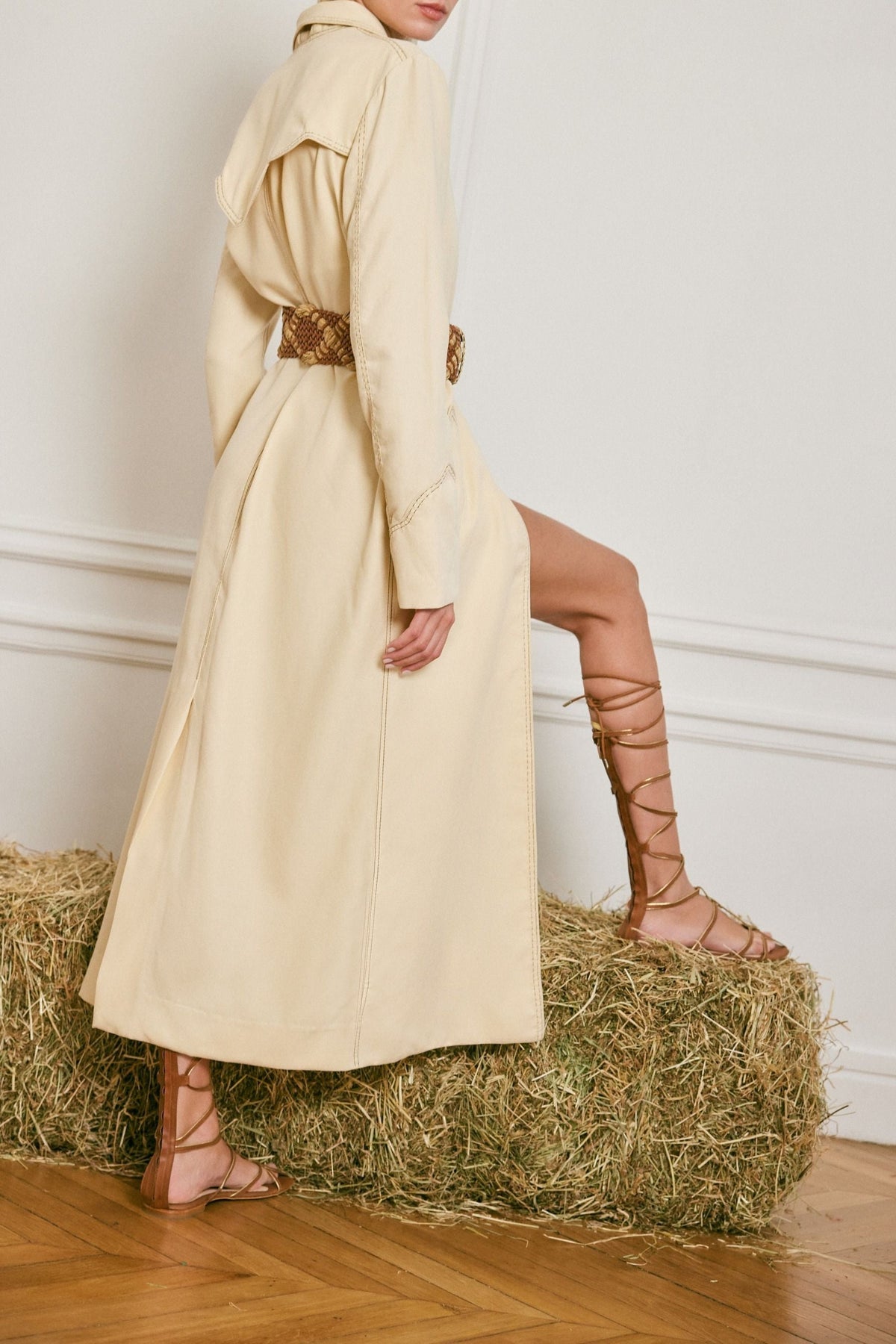 Baquiana leather gladiator sandals - Brown