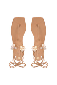 Sandales Amazonia Peruana en cuir - Nude
