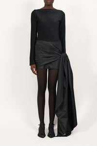 Escarpins Opium Flower en cuir - Noir