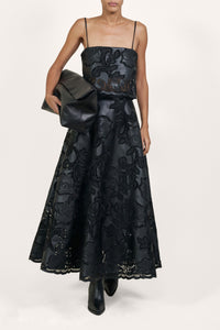 Grande pochette Sultan Of Swing en cuir - Noir