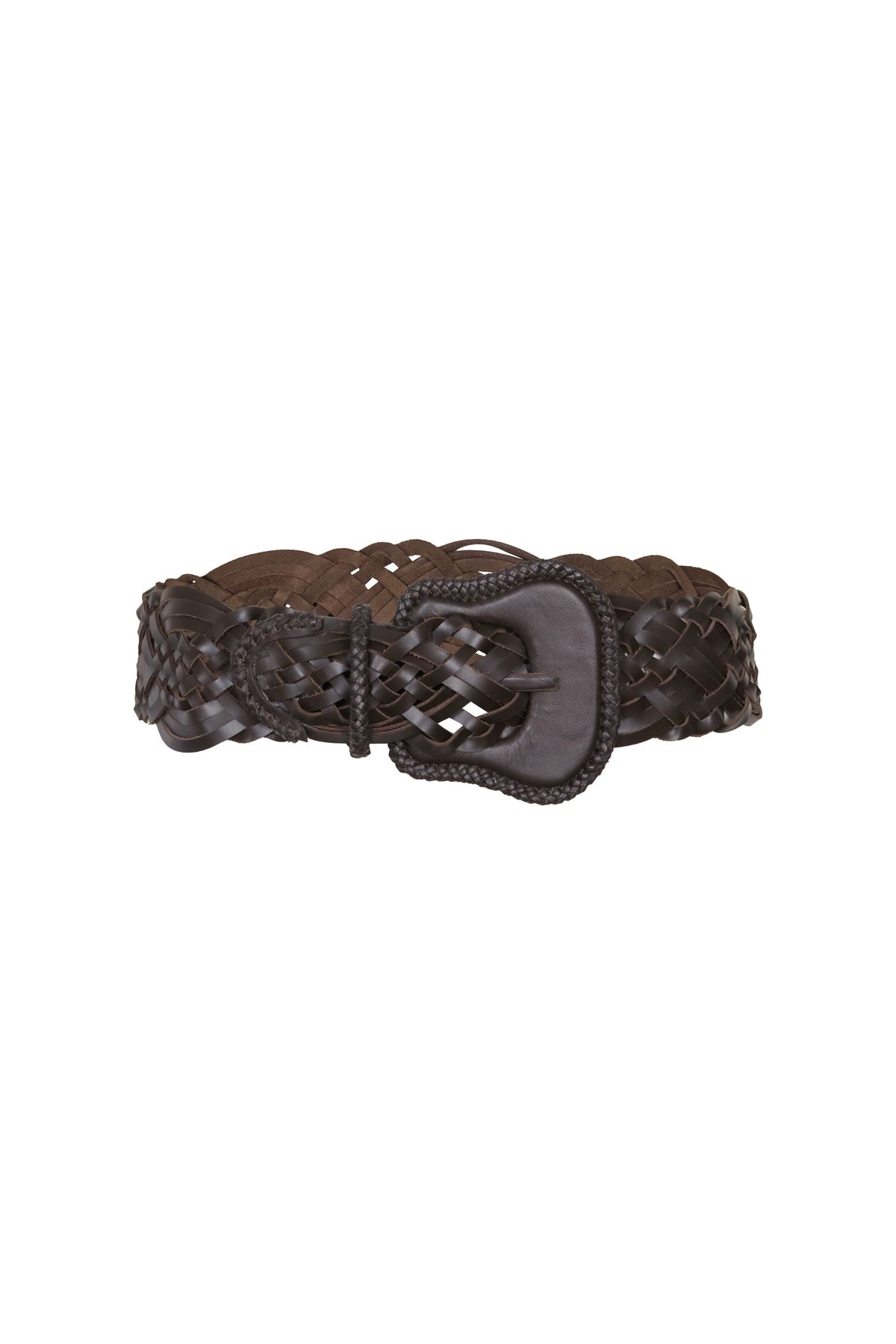 Ceinture Captain Log en cuir - Marron