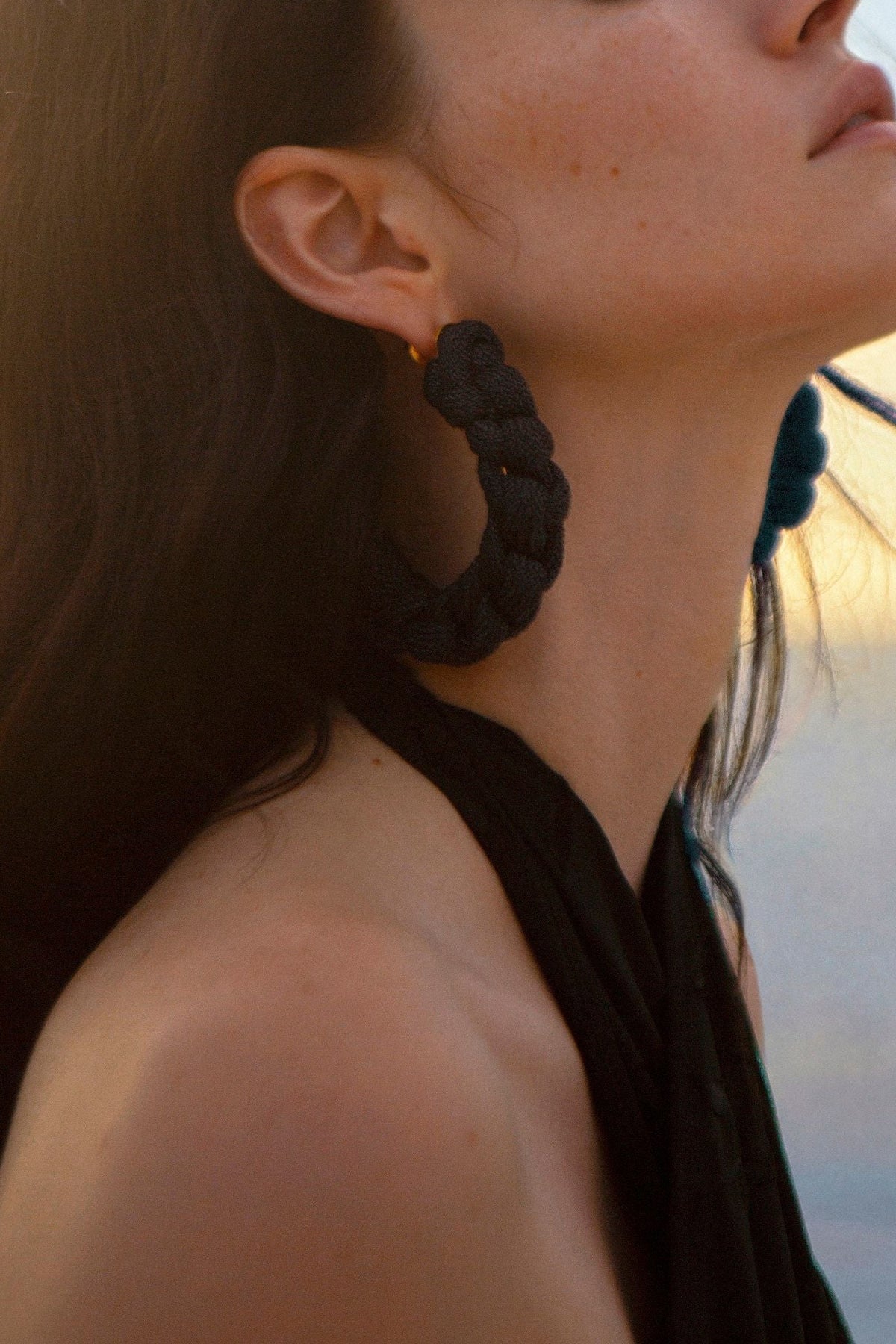 Sueño Nautico Hoop Earrings - White