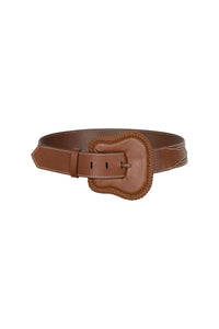 Leeward leather belt - Brown