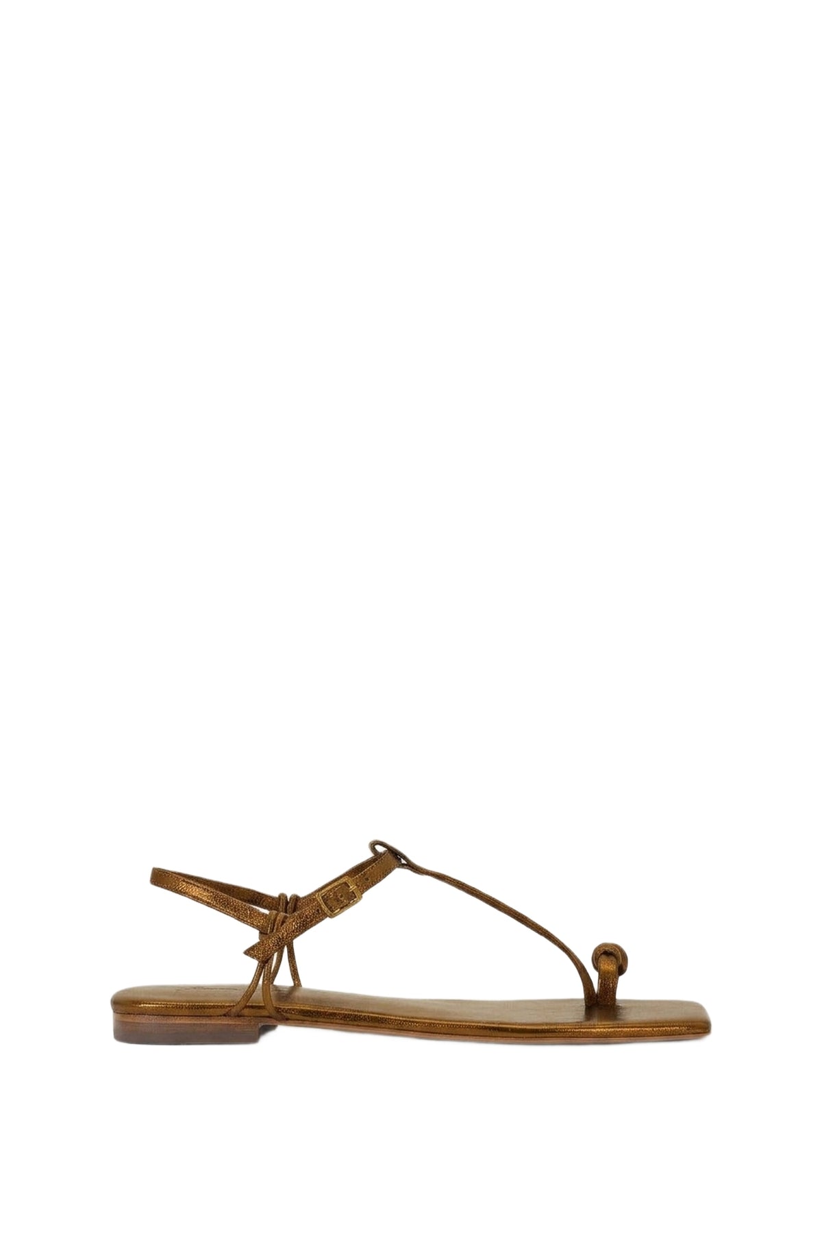 Sandales Charted Dream en cuir - Cuivre