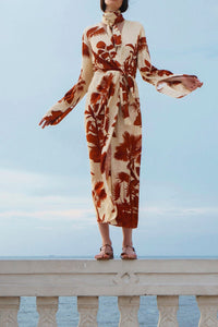 Charted Dream leather sandals - Copper