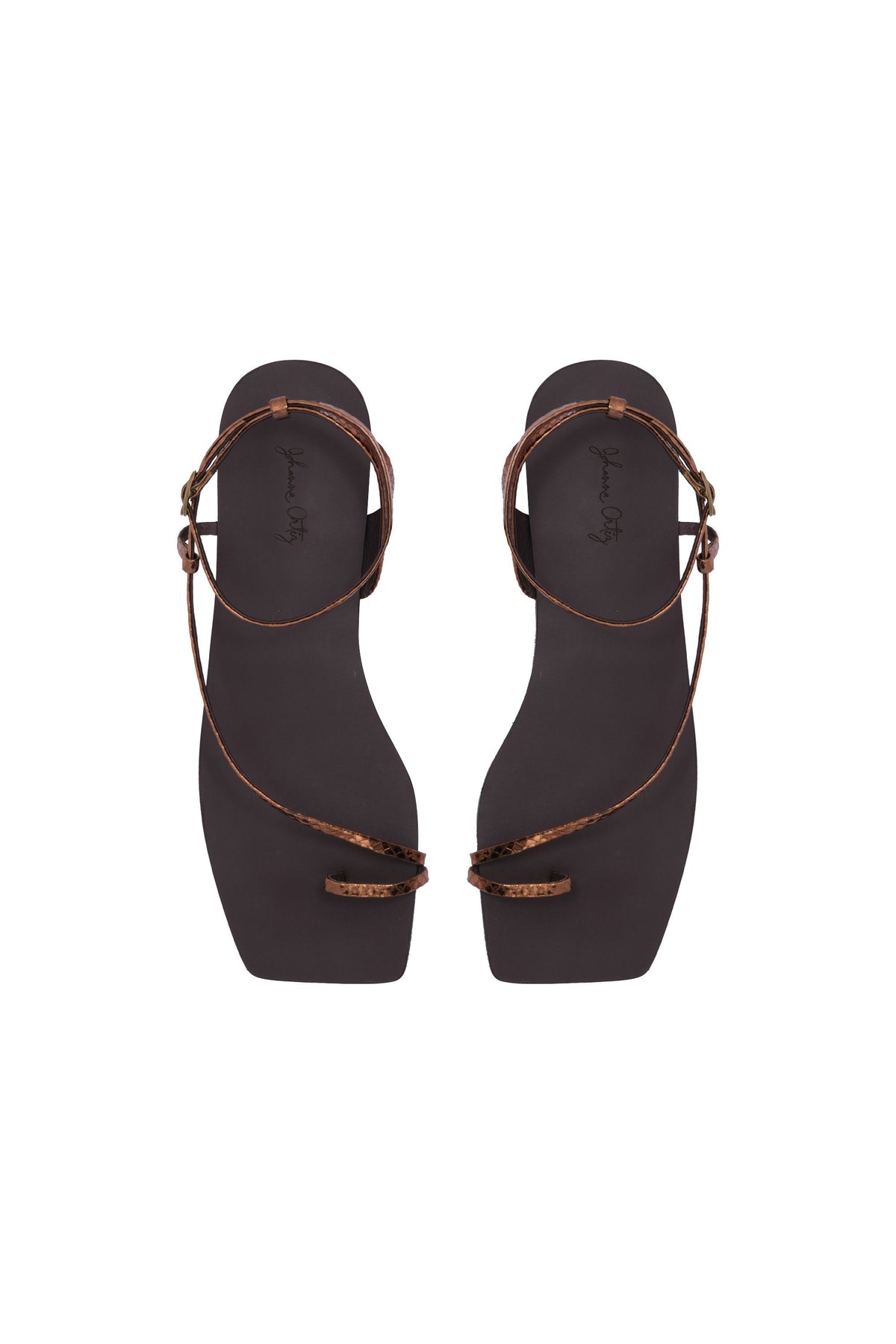 Sandales Flamenco Echoes en cuir - Cuivre