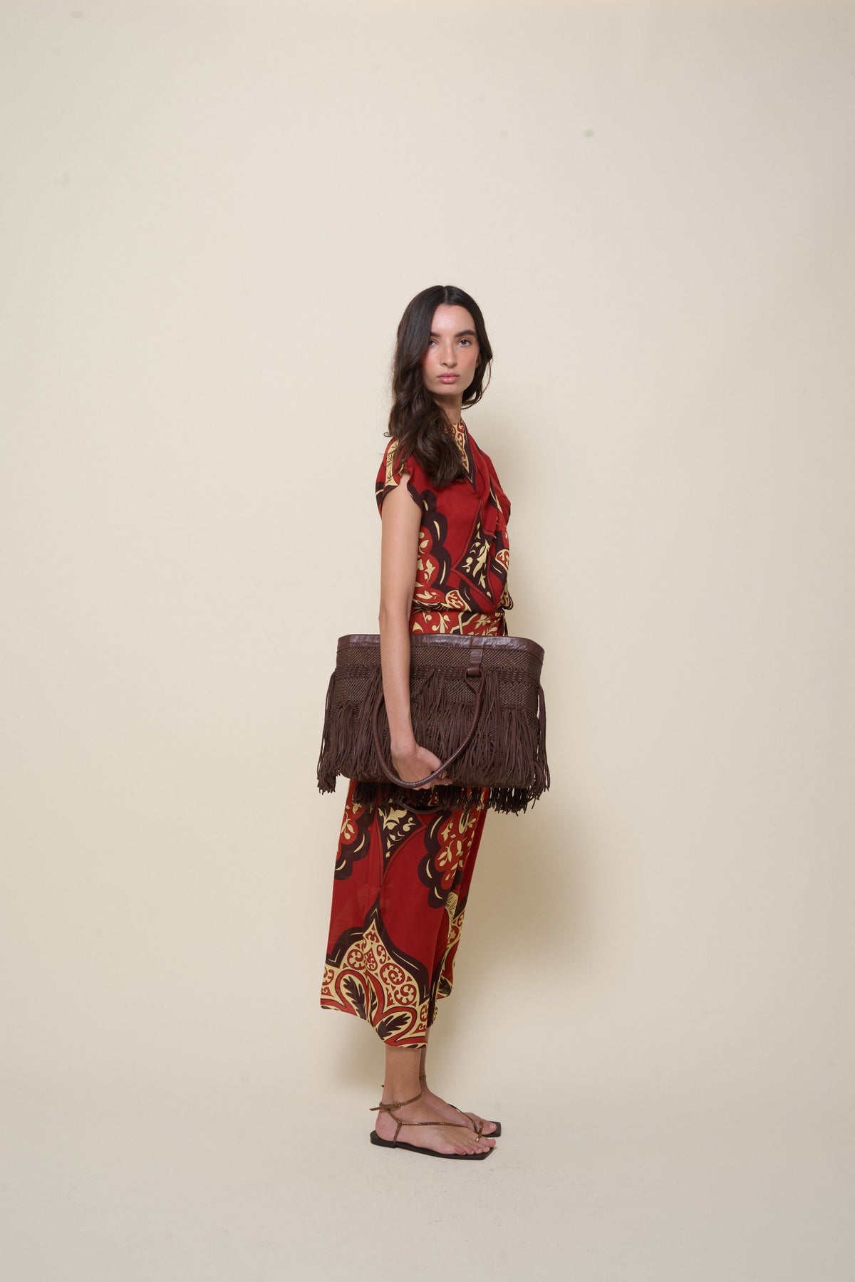 Sandales Flamenco Echoes en cuir - Cuivre